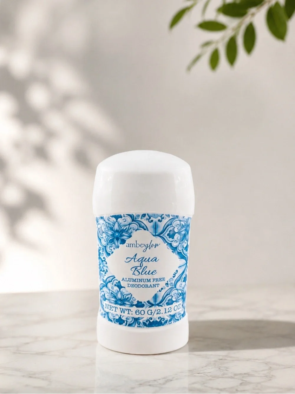 Amberglow Aqua Blue Aluminum-Free Deodorant